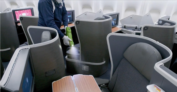 American Airlines: Learn how electrostatic spraying works